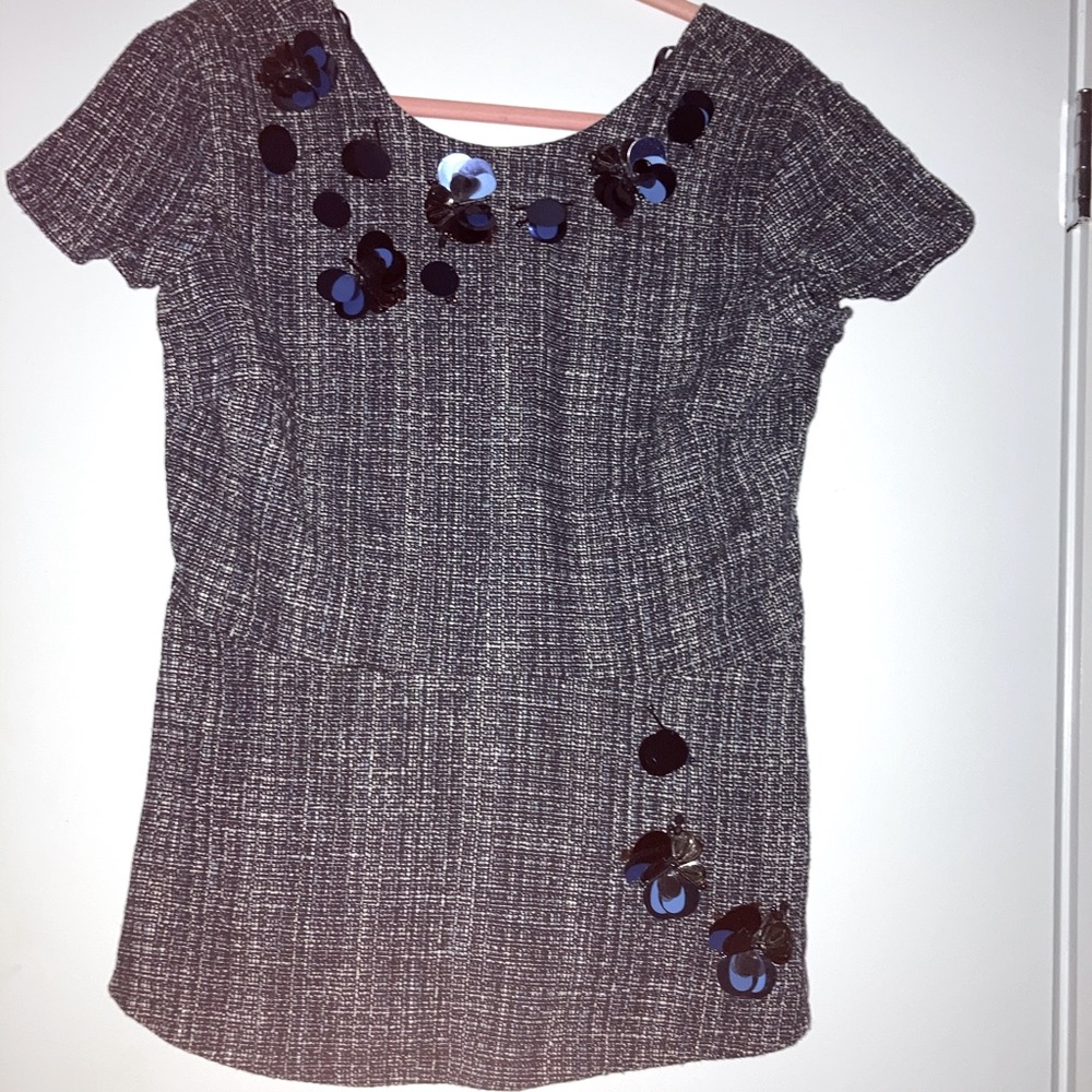 Banana Republic Blue Cap Sleeve Blouse Size 10